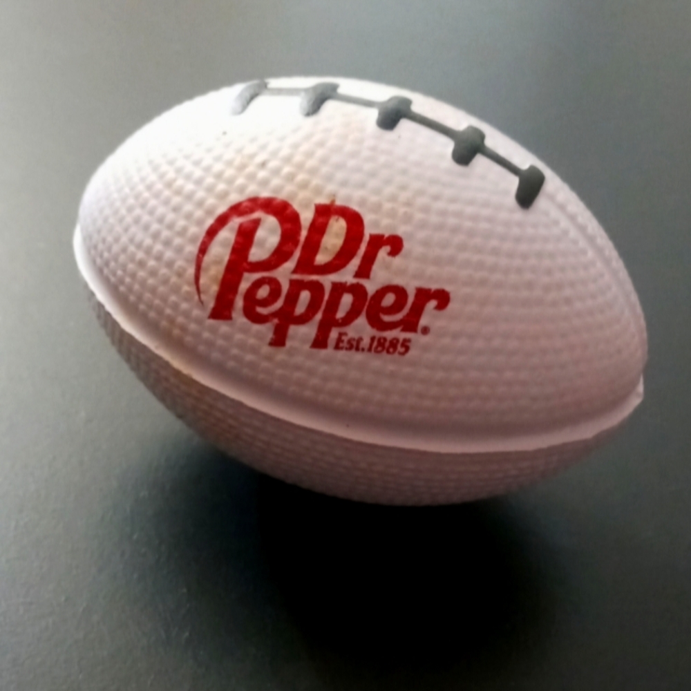 Dr pepper mini Football hand stress ball
